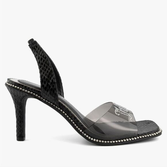BRAND NEW JUICE COUTURE SLINGBACK DAZZLING RHINESTONE LOGO SANDAL R3 - Picture 16 of 16
